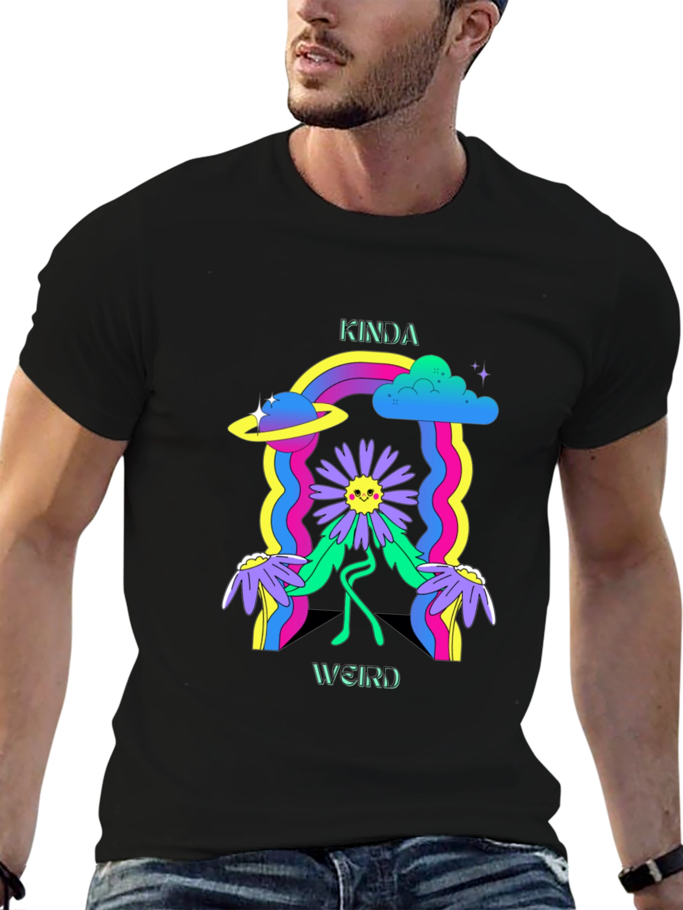 Kinda Weird Graphic Tee - Retro Style