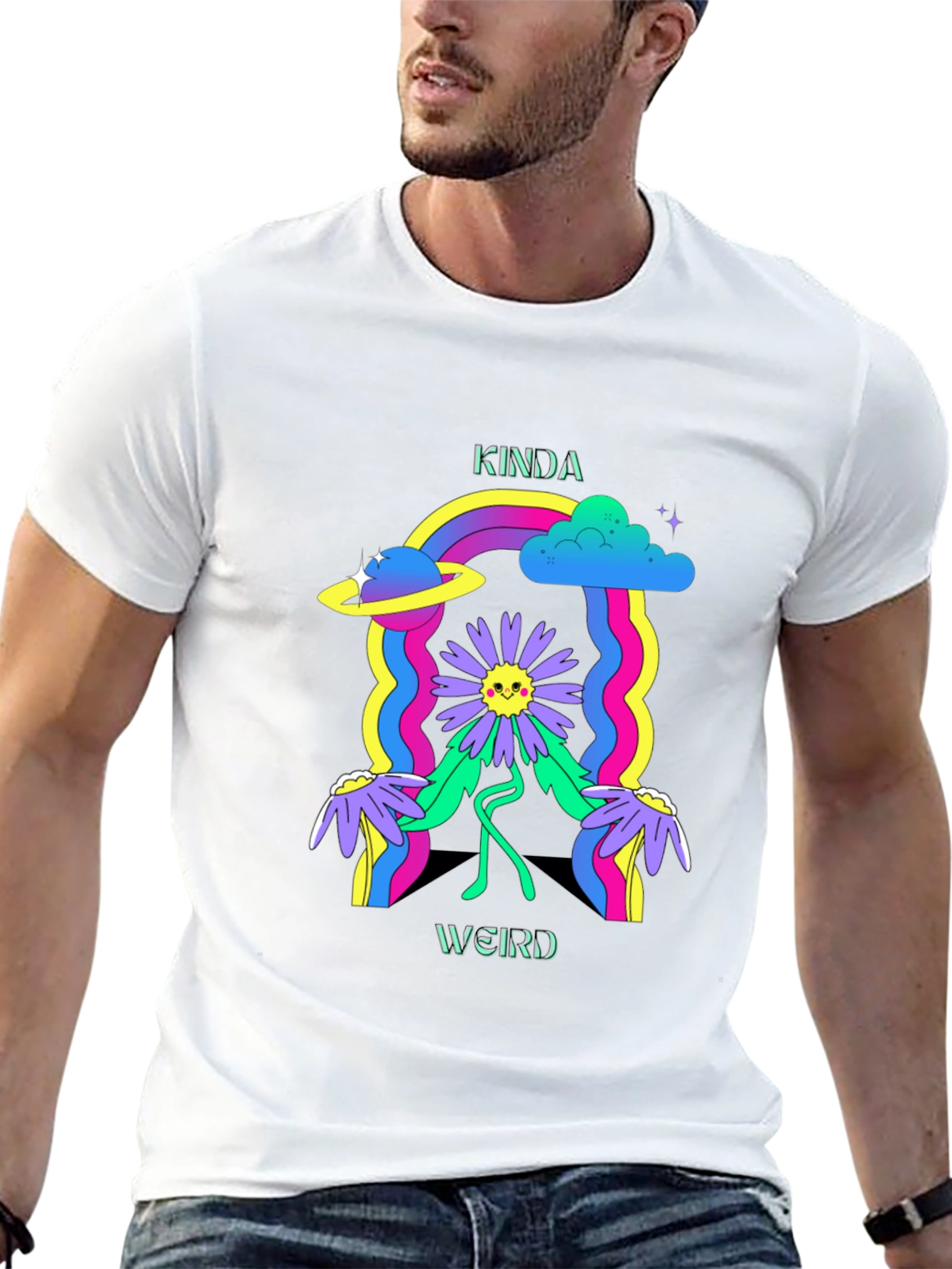 Kinda Weird Graphic Tee - Retro Style