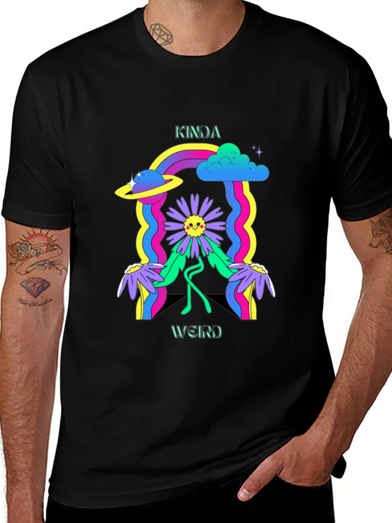 Kinda Weird Graphic Tee - Retro Style