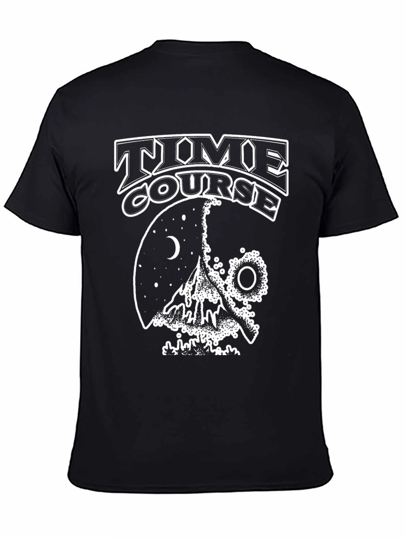 Time Course Graphic T-Shirt - Black