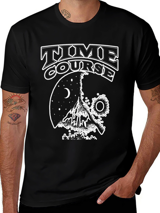 Time Course Graphic T-Shirt - Black