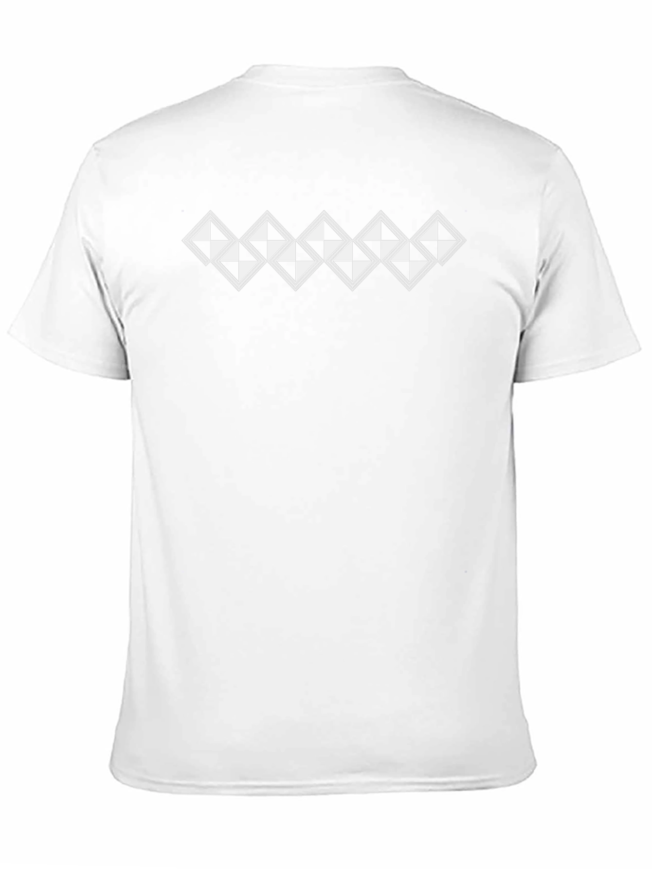 Diamond Checkered Graphic Black T-Shirt