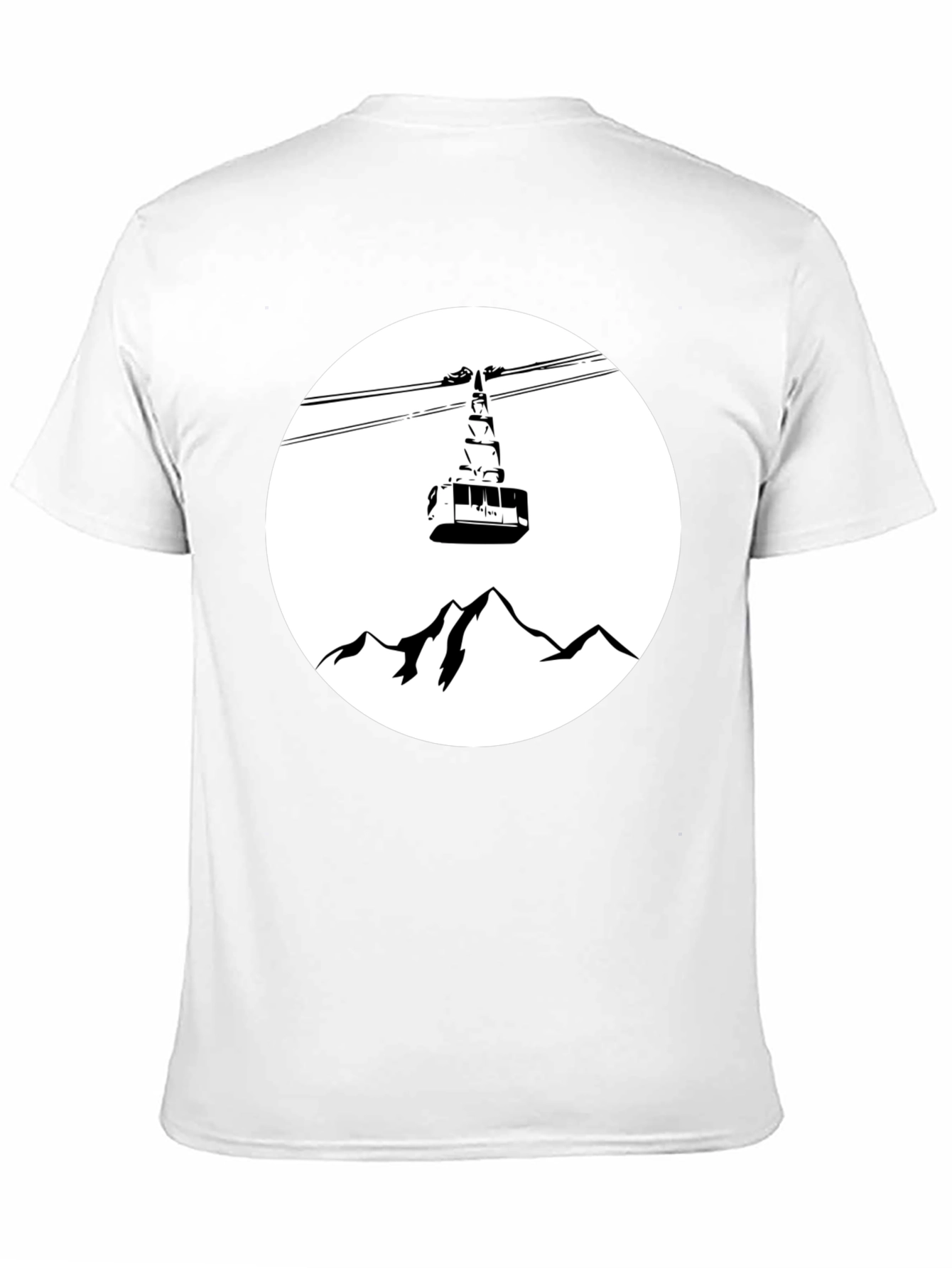 Mountain Gondola Graphic Tee - Black