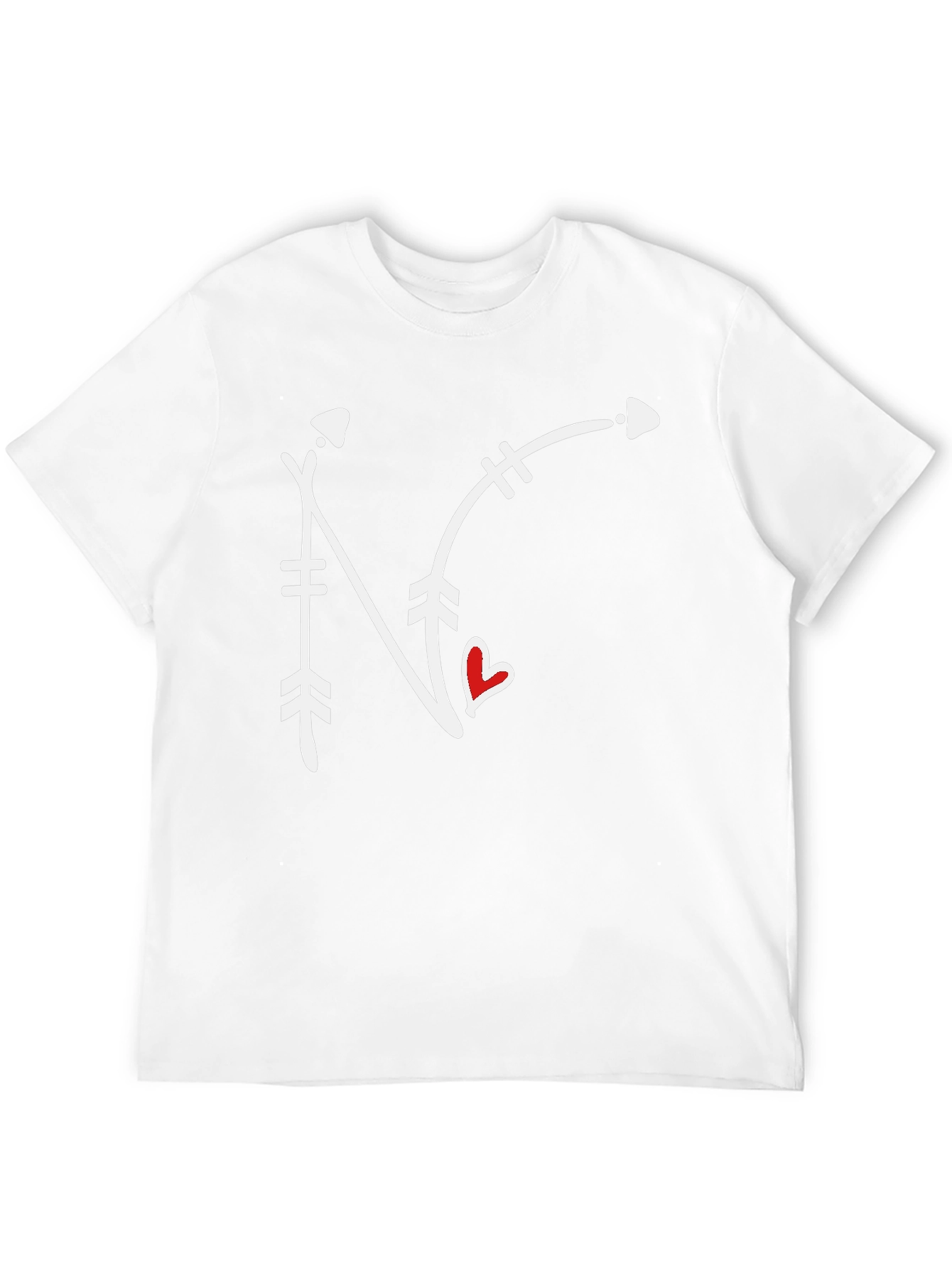 Arrow N Heart Graphic Tee - Black