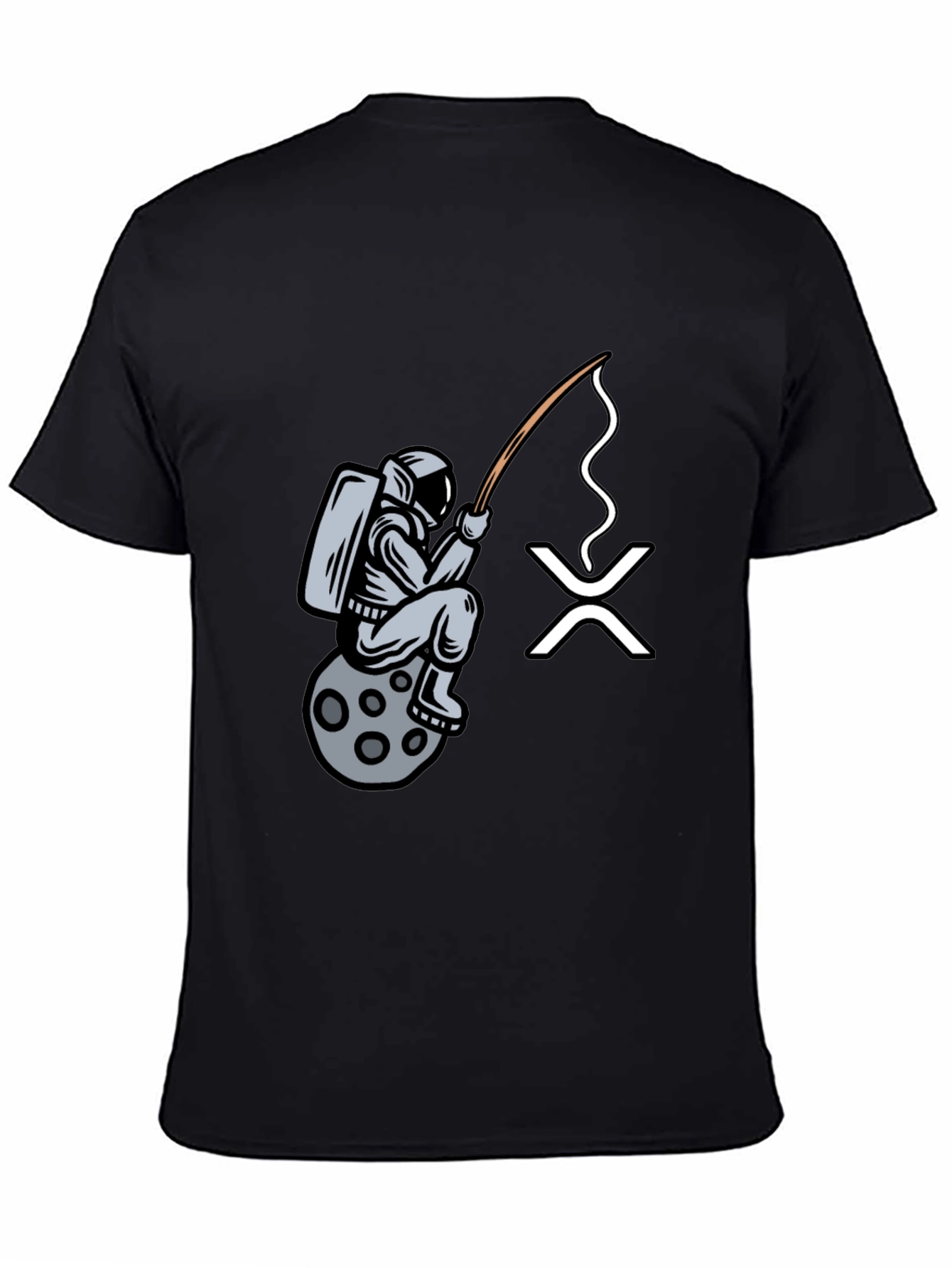 Astronaut Fishing for XRP Crypto T-Shirt