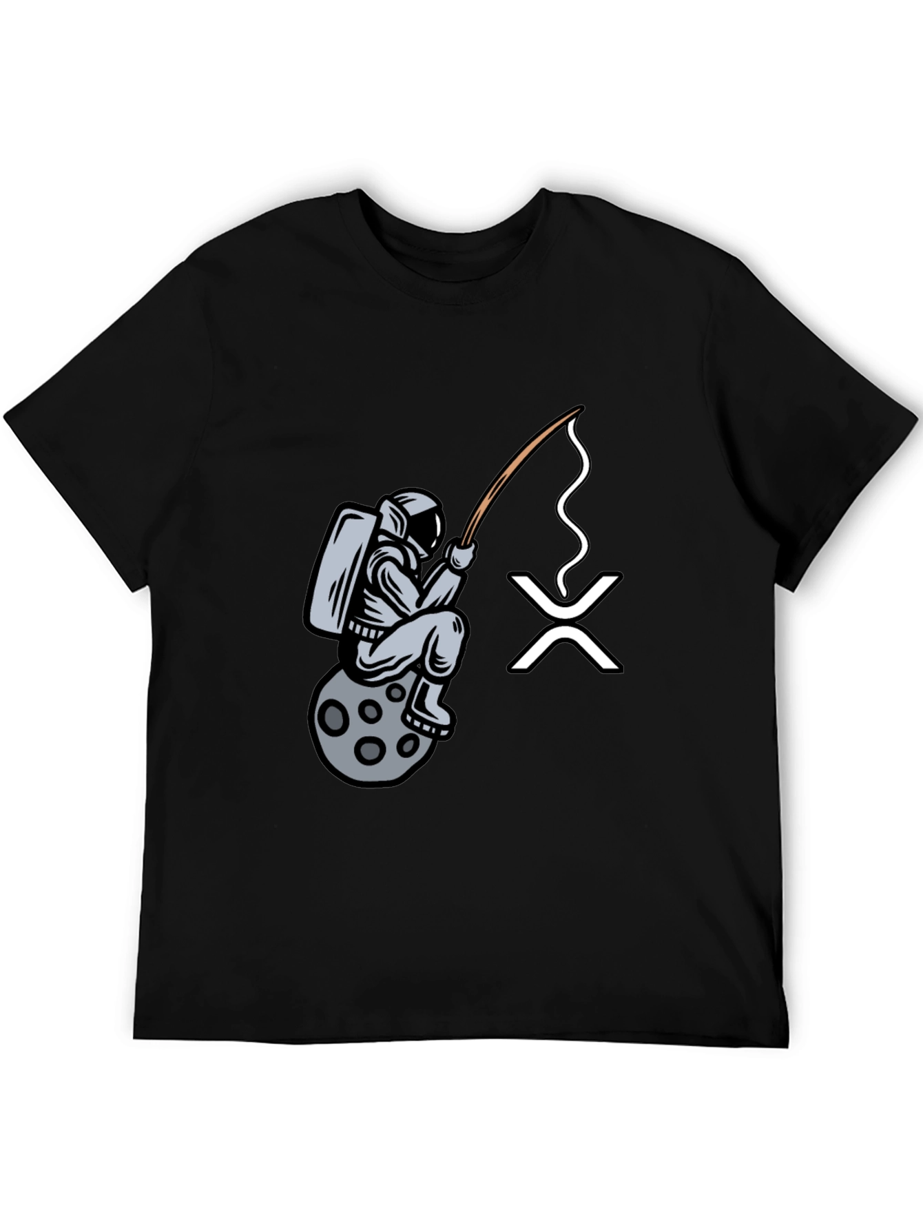 Astronaut Fishing for XRP Crypto T-Shirt