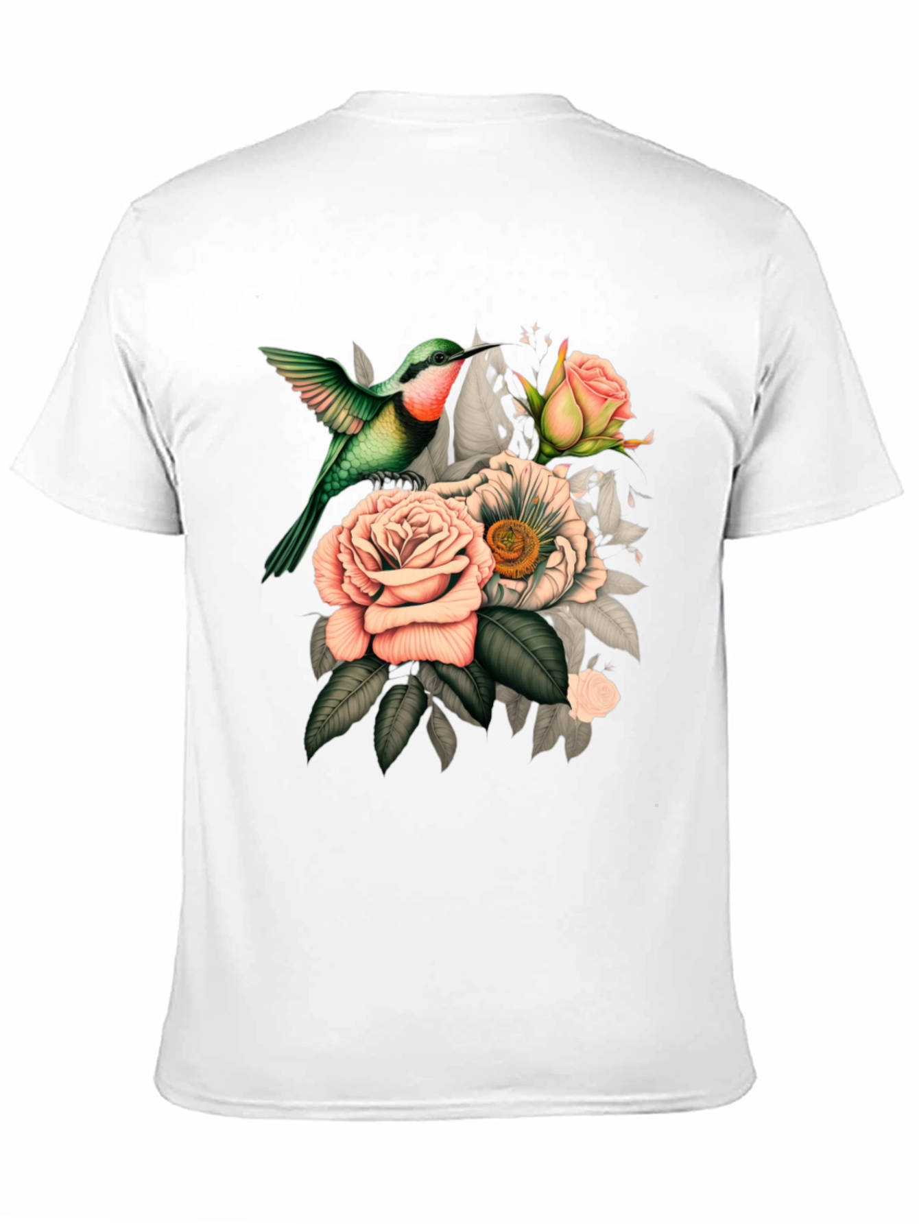 Hummingbird Floral Graphic T-Shirt