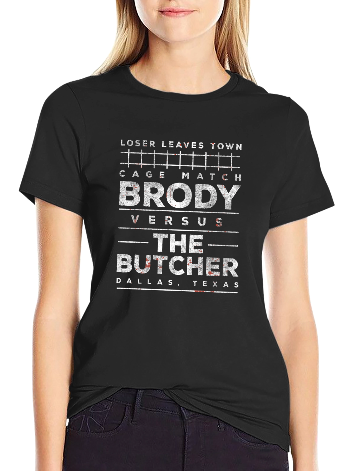 Brody vs Butcher Cage Match T-Shirt