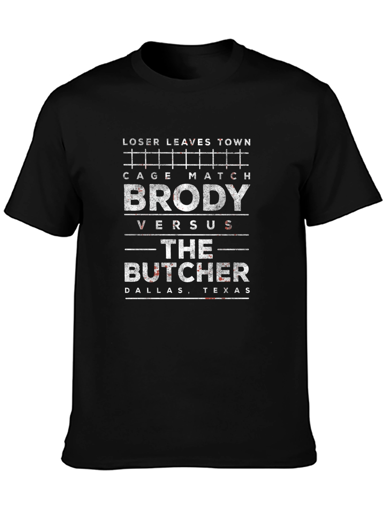 Brody vs Butcher Cage Match T-Shirt