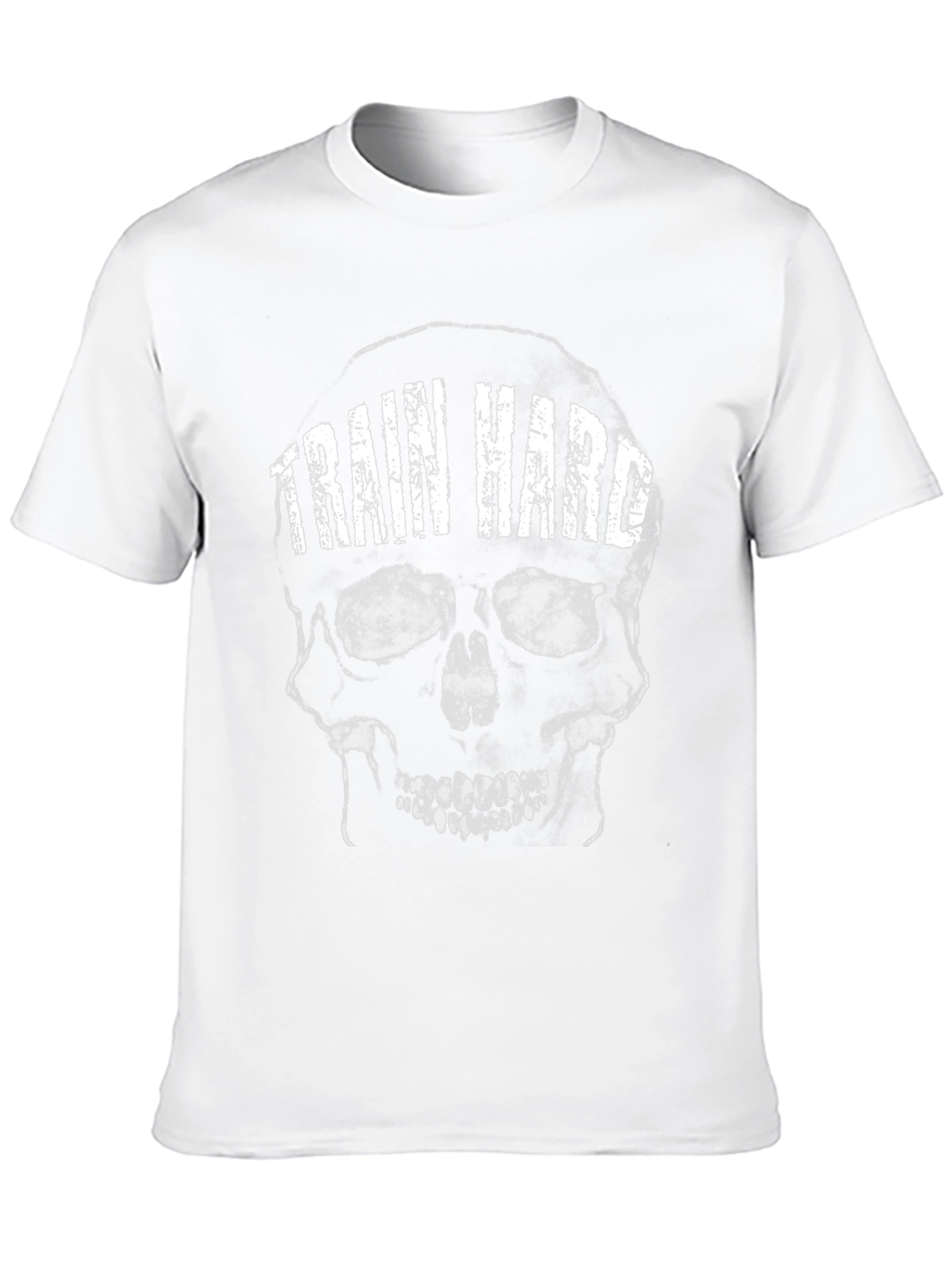Train Hard Skull Graphic T-Shirt