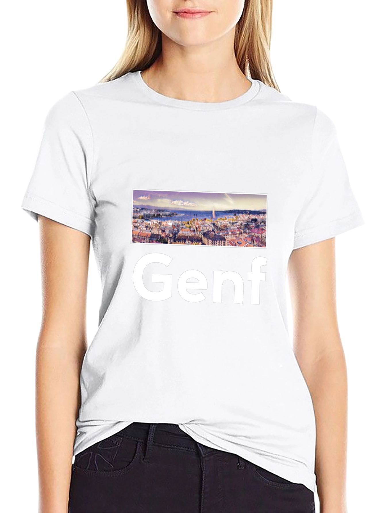 Genf Graphic Tee - Cityscape Design