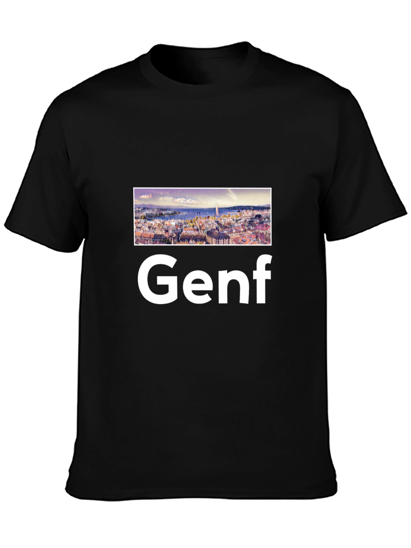 Genf Graphic Tee - Cityscape Design