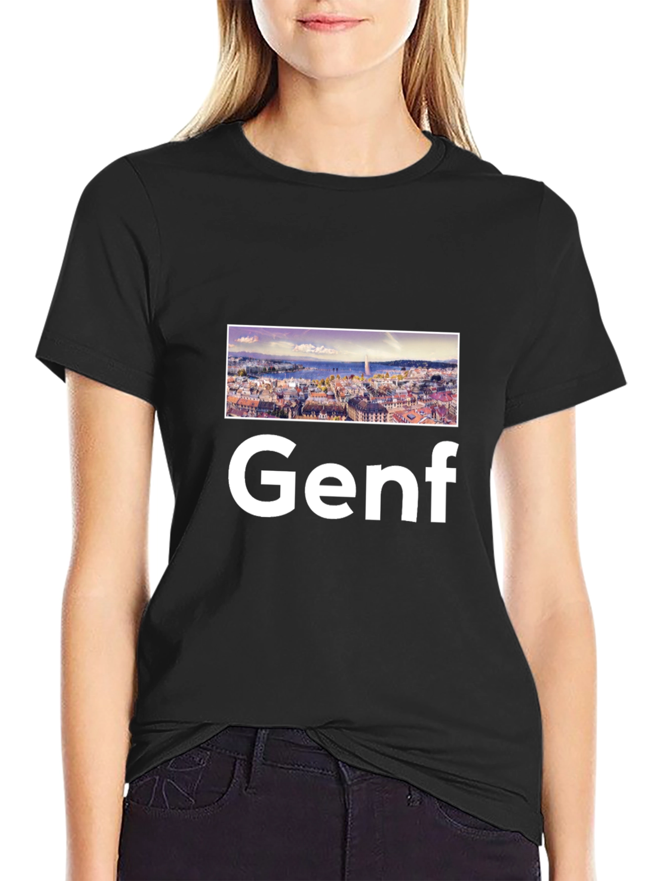 Genf Graphic Tee - Cityscape Design