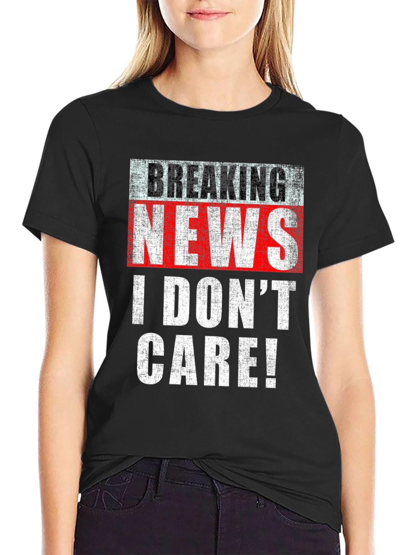 Breaking News I Dont Care T-Shirt