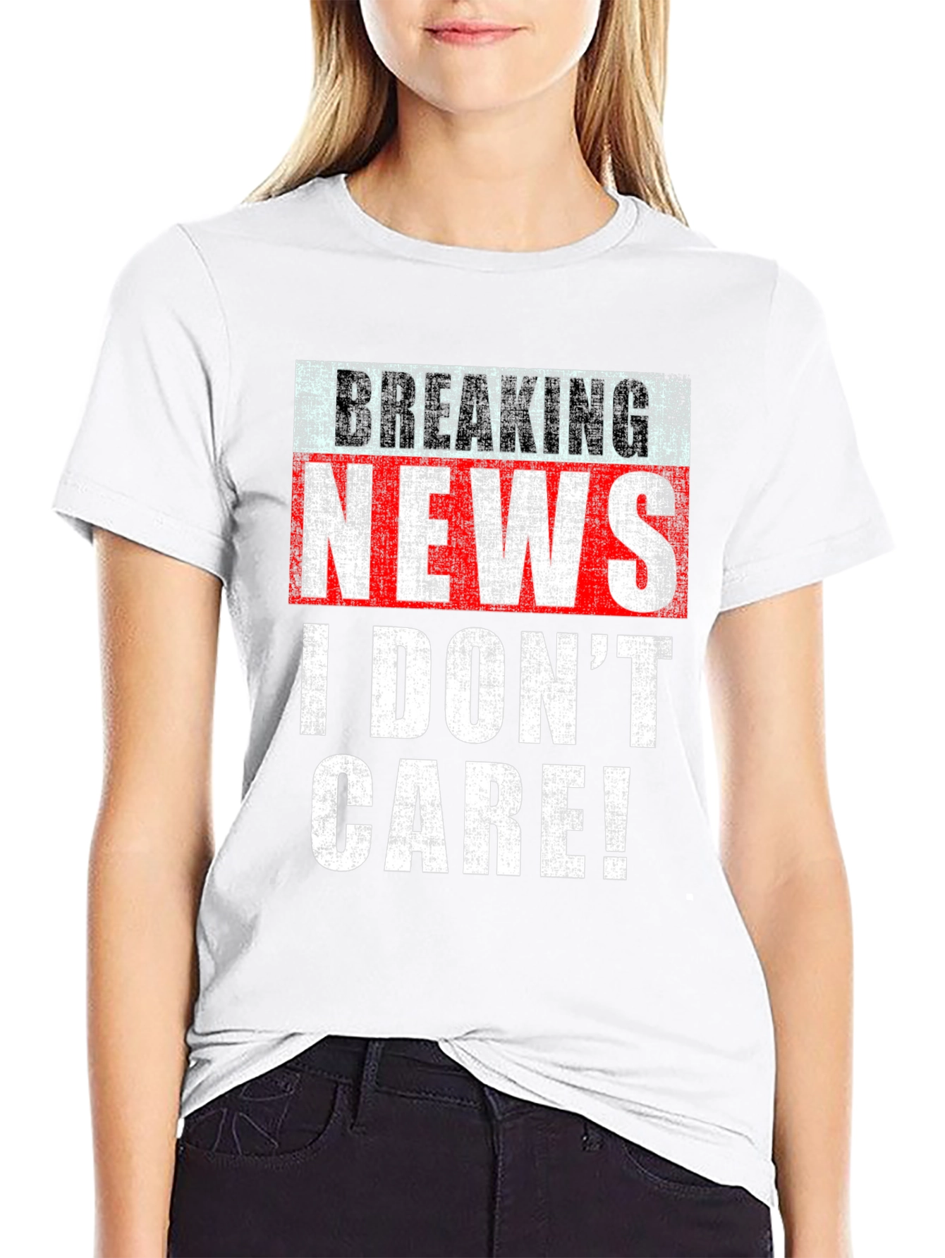 Breaking News I Dont Care T-Shirt