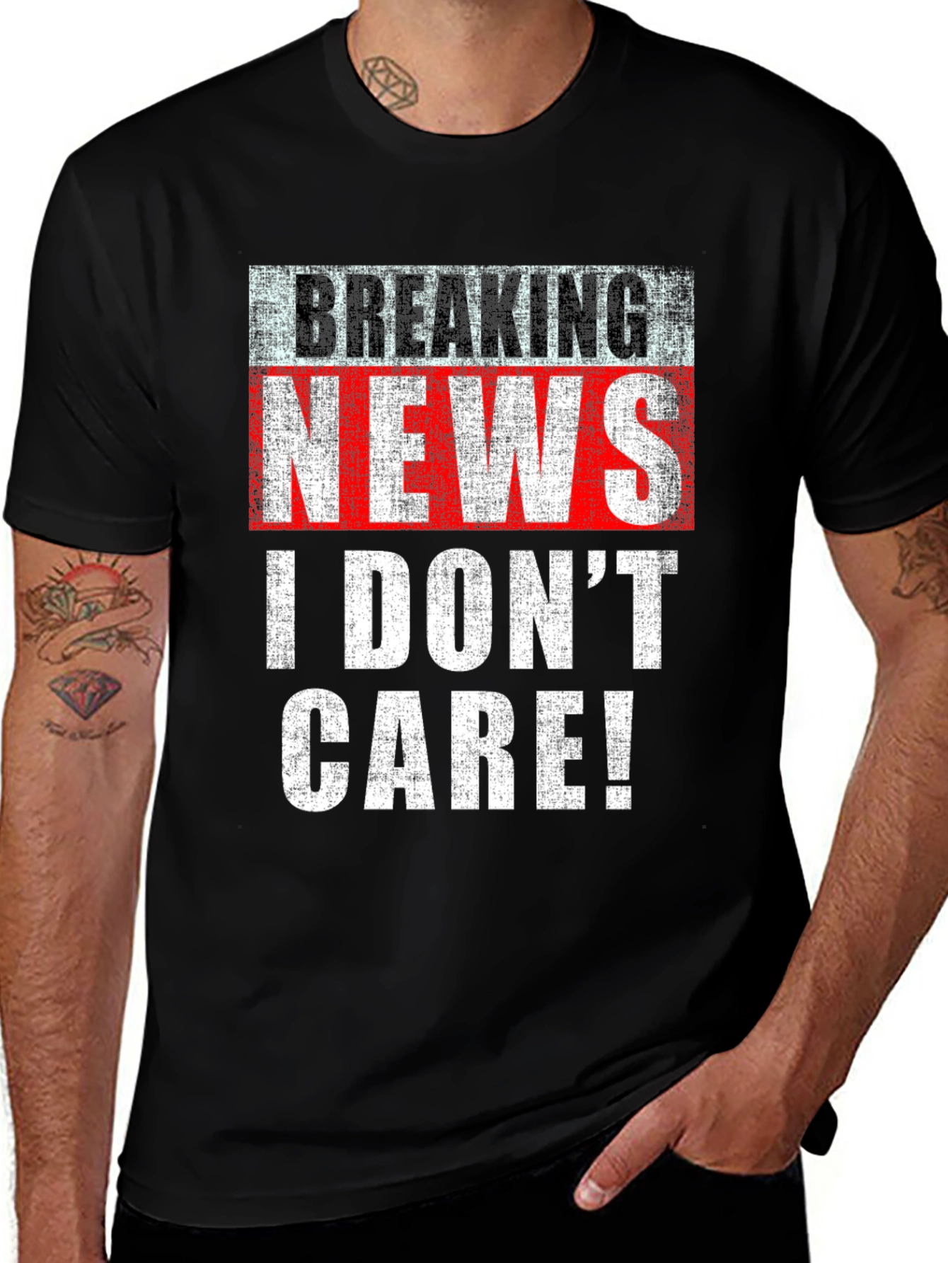 Breaking News I Dont Care T-Shirt