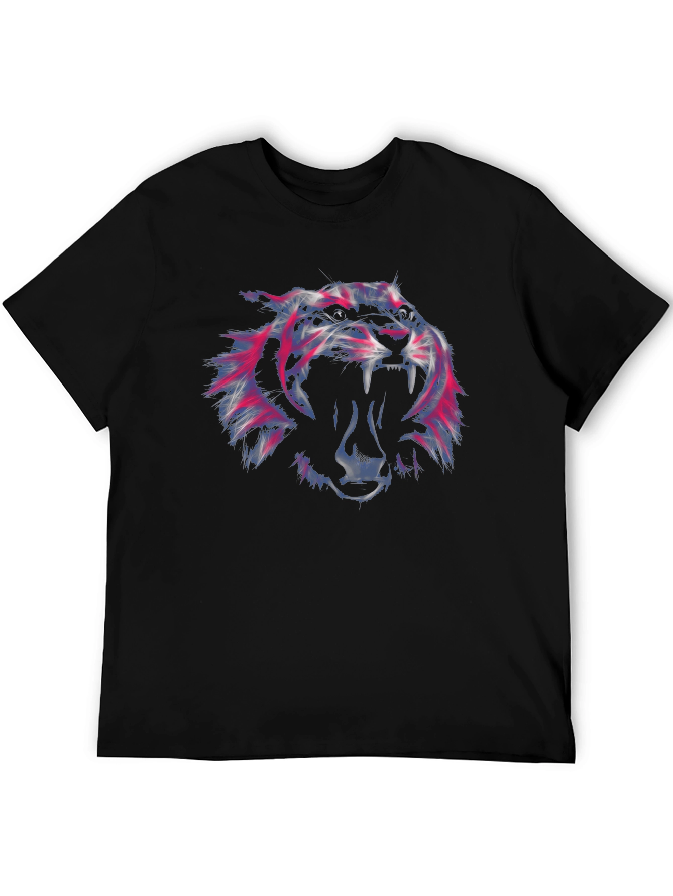 Roaring Tiger Graphic Black T-Shirt