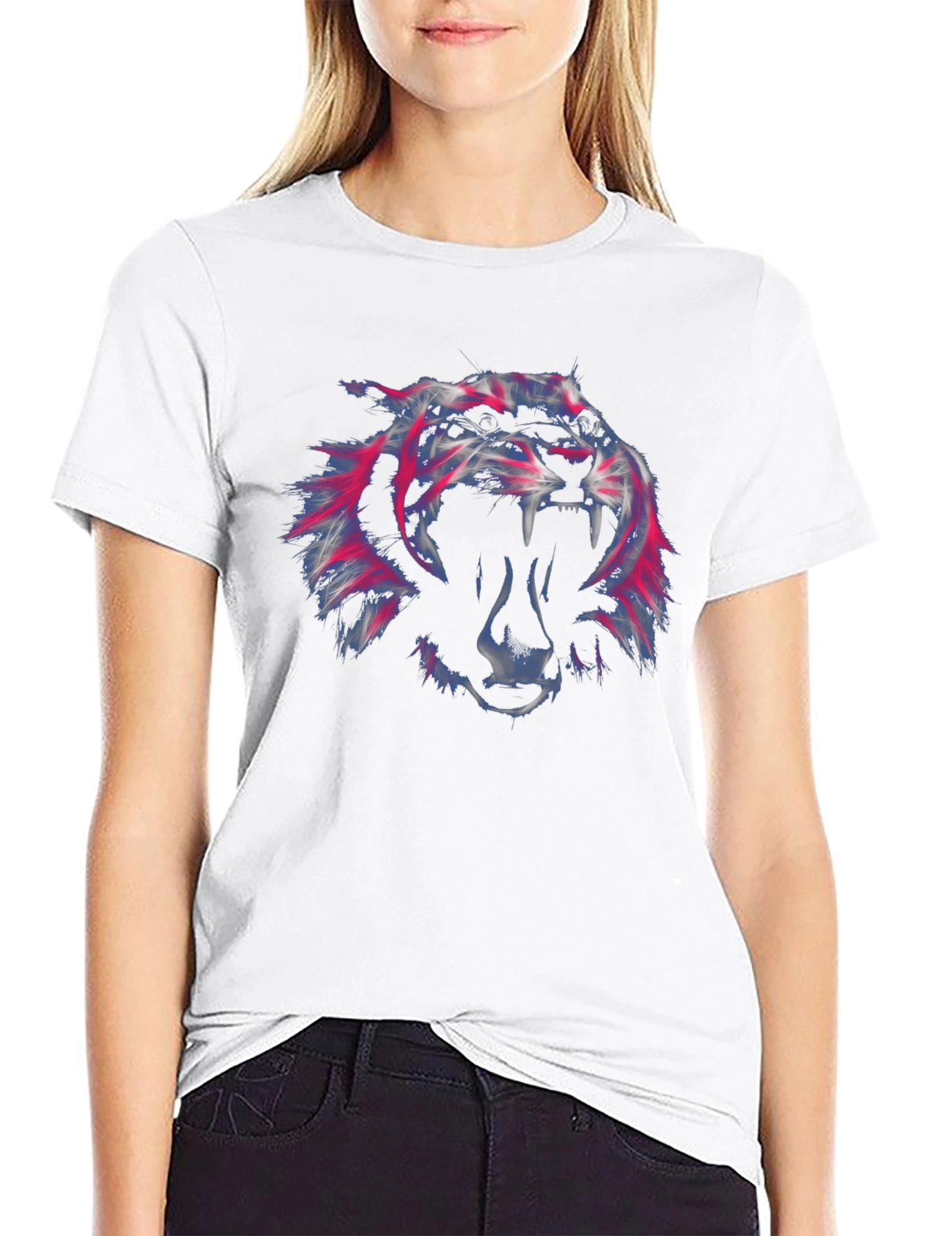 Roaring Tiger Graphic Black T-Shirt