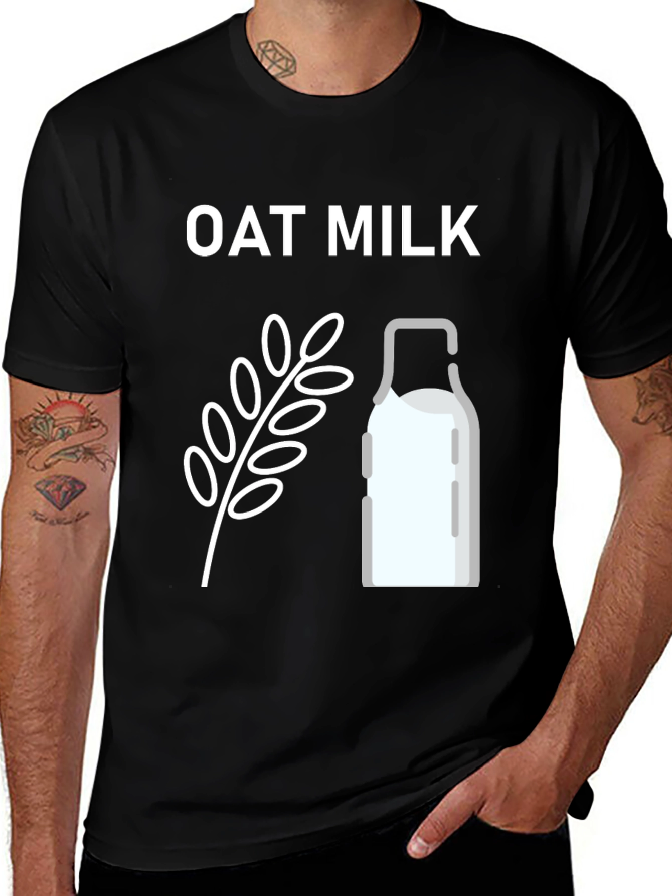 Oat Milk T-Shirt - Vegan Friendly Design
