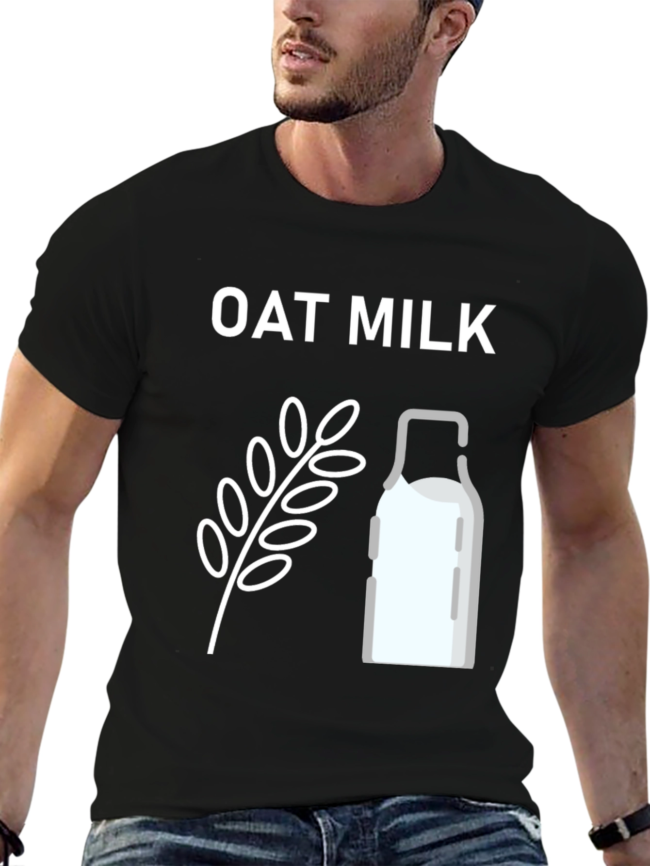 Oat Milk T-Shirt - Vegan Friendly Design