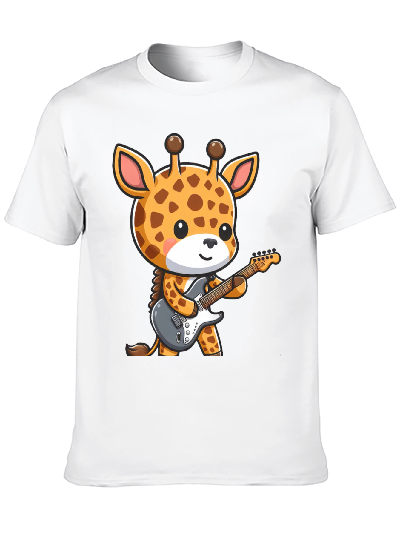 Giraffe Guitarist Graphic T-Shirt