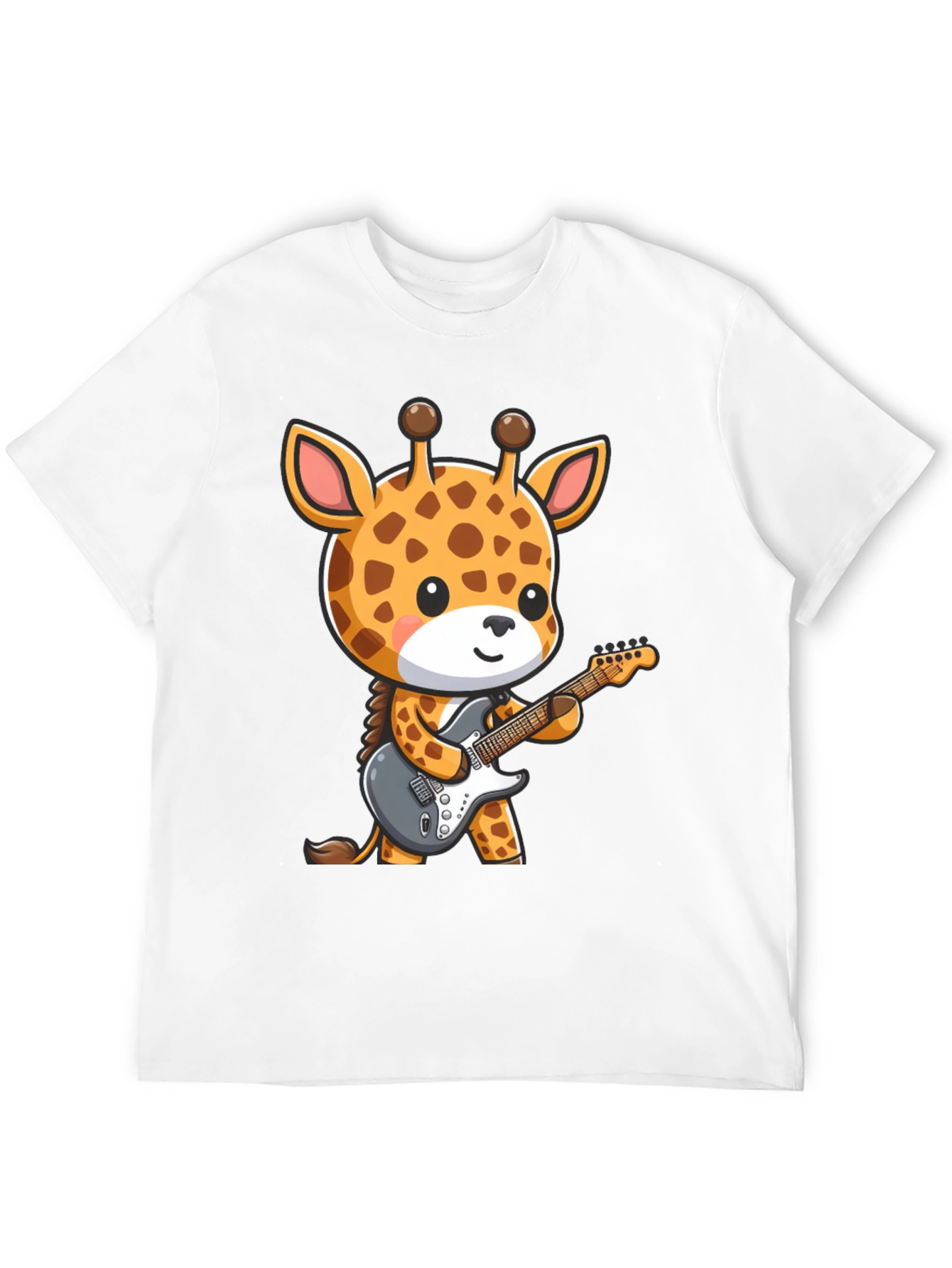 Giraffe Guitarist Graphic T-Shirt