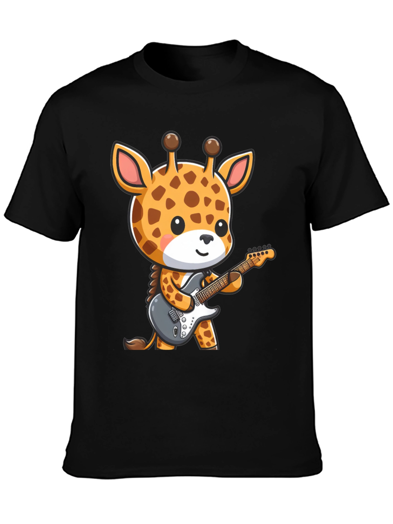 Giraffe Guitarist Graphic T-Shirt