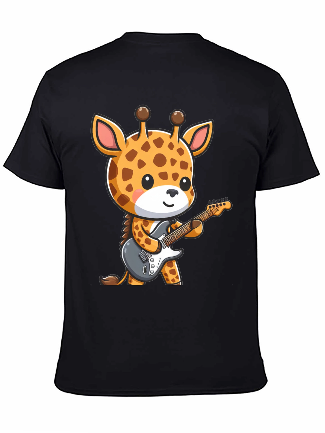 Giraffe Guitarist Graphic T-Shirt