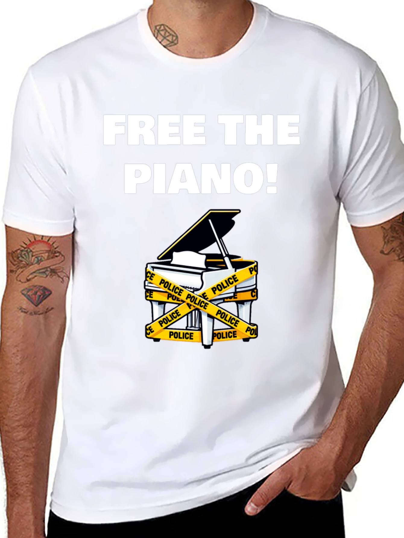 Free The Piano! Graphic T-Shirt
