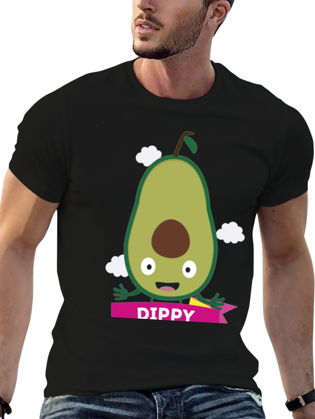 Funny Avocado Dippy Graphic T-Shirt