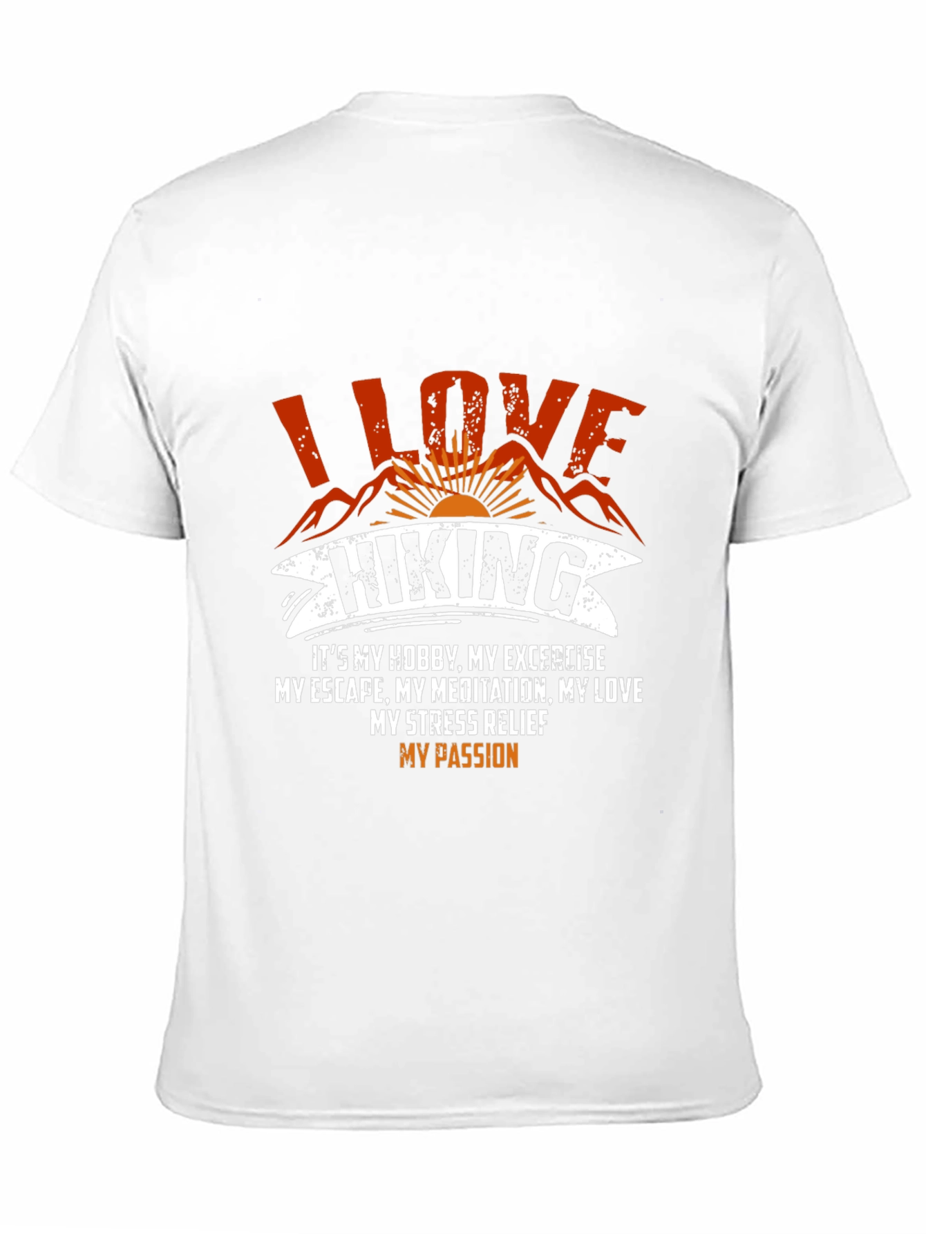 I Love Hiking Graphic Tee - Mountain Adventure Shirt