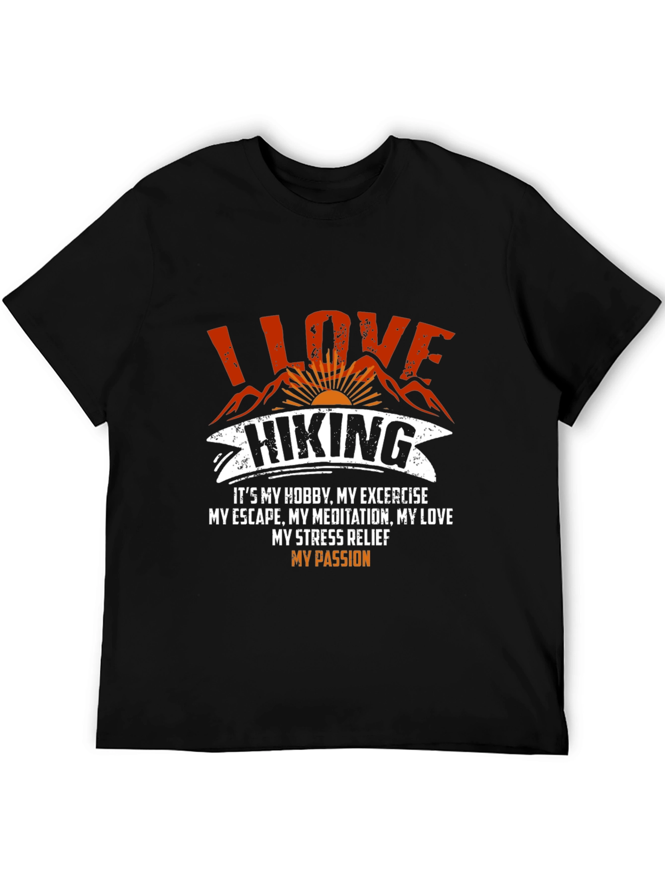I Love Hiking Graphic Tee - Mountain Adventure Shirt