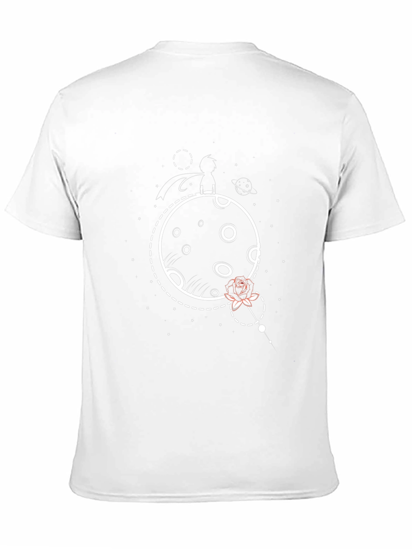 Little Prince Rose Graphic Tee - Black