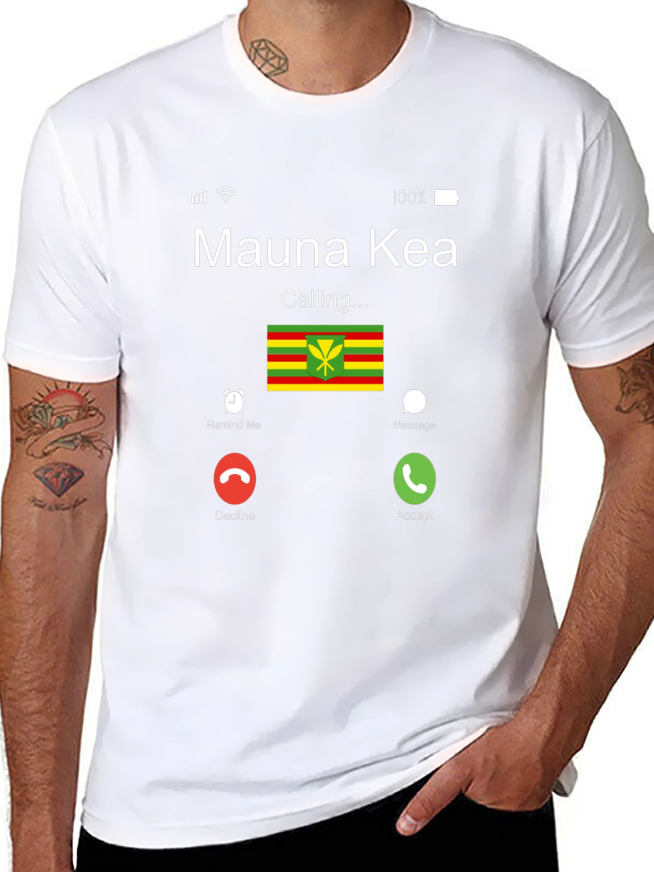 Mauna Kea Calling Graphic T-Shirt