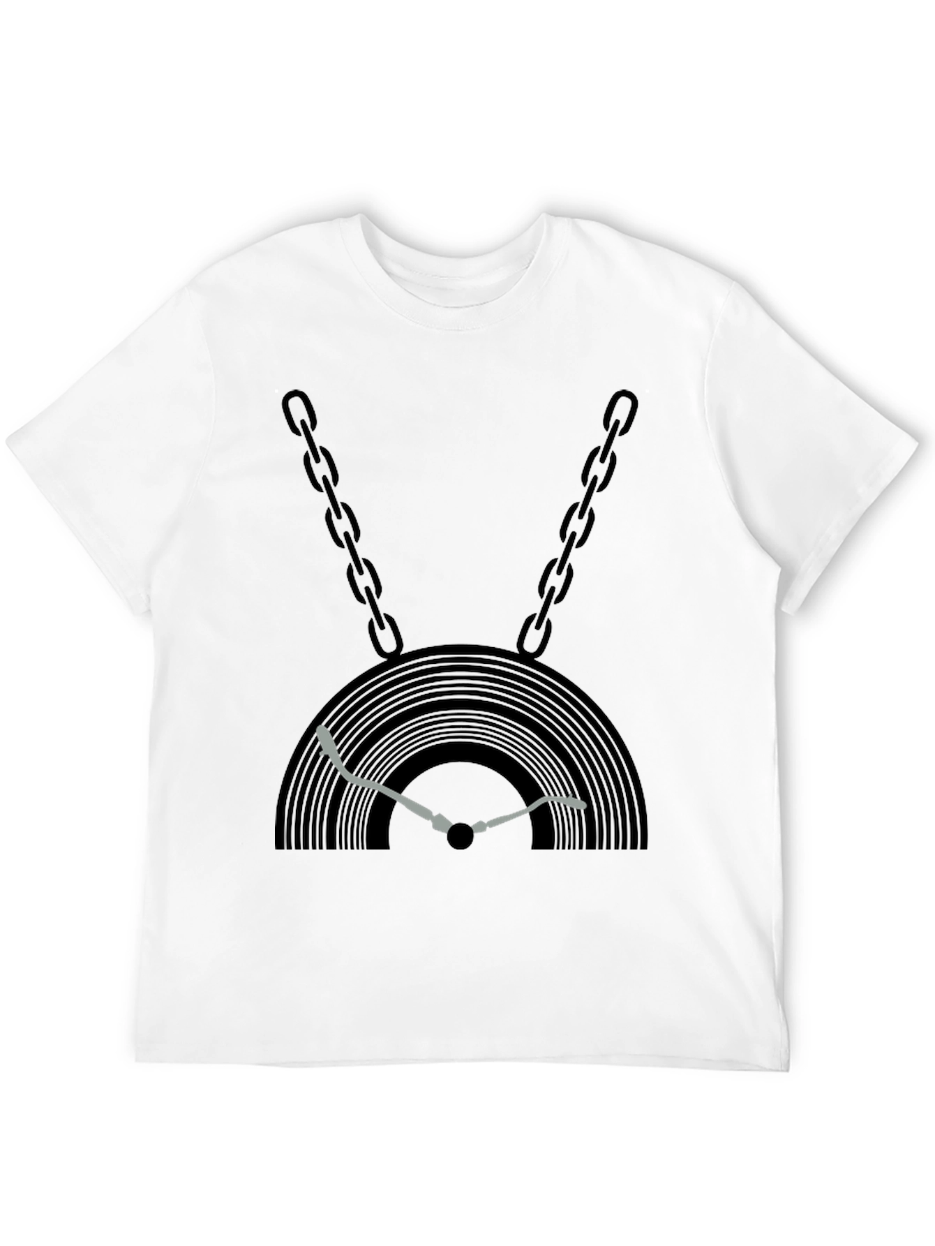 DJ Record Player Chain Graphic Tee