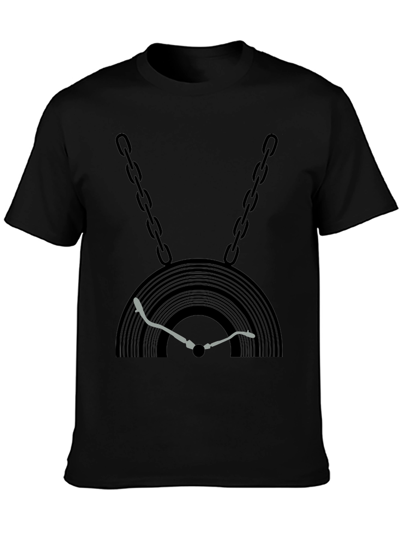 DJ Record Player Chain Graphic Tee