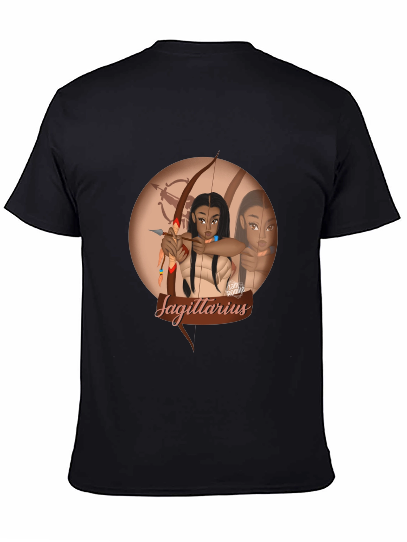 Sagittarius Zodiac T-Shirt - Black Graphic Tee