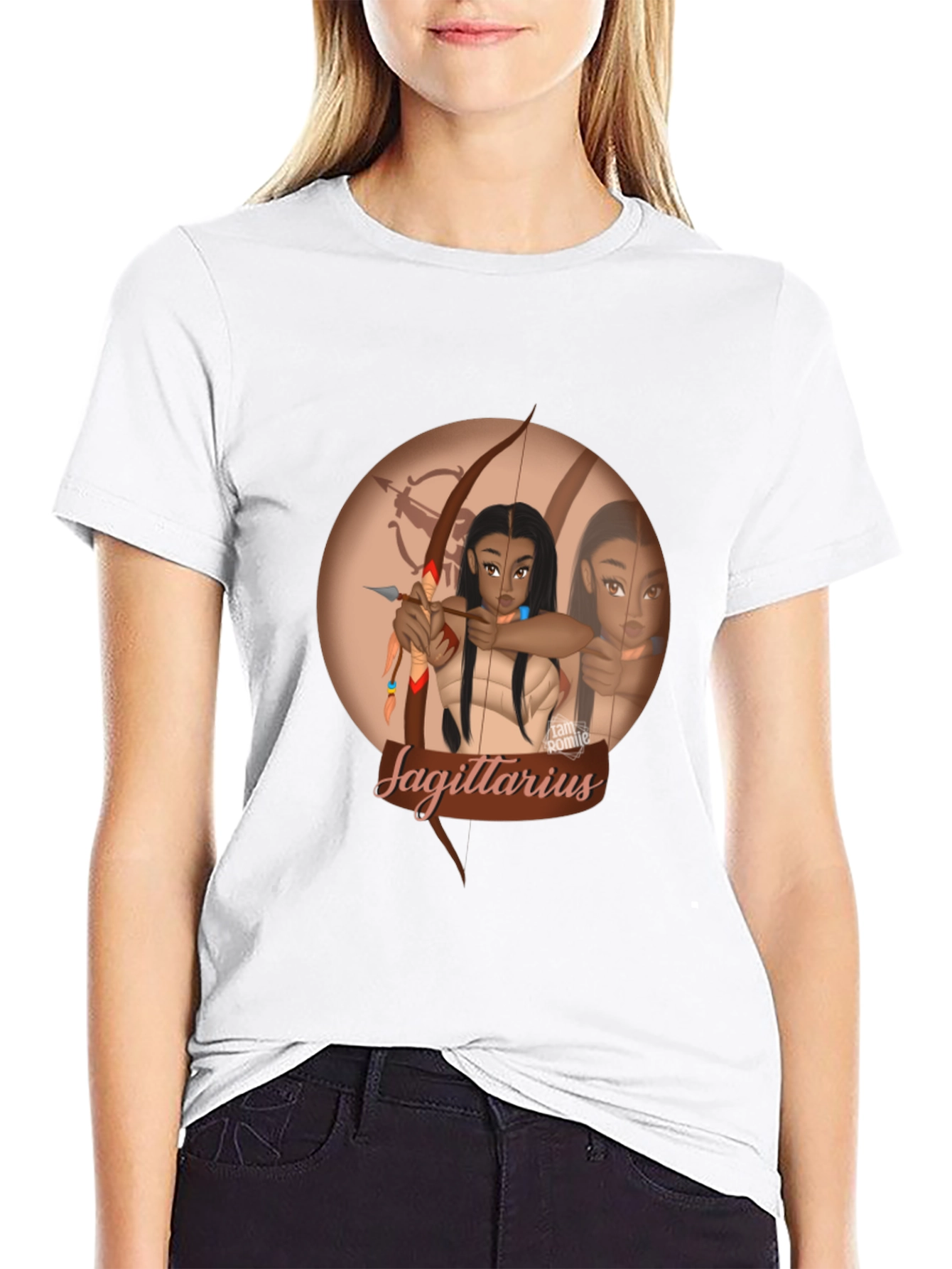 Sagittarius Zodiac T-Shirt - Black Graphic Tee