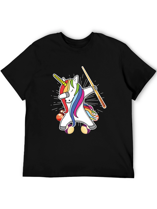 Unicorn Dabbing Billiards T-Shirt - Pool Player Tee