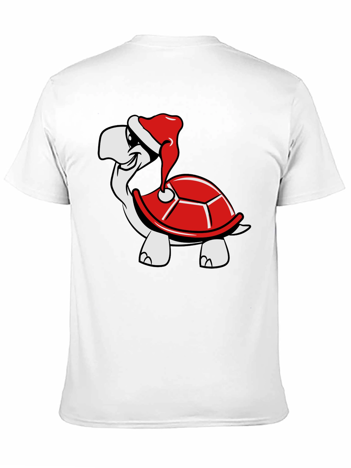 Turtle with Santa Hat Graphic Tee