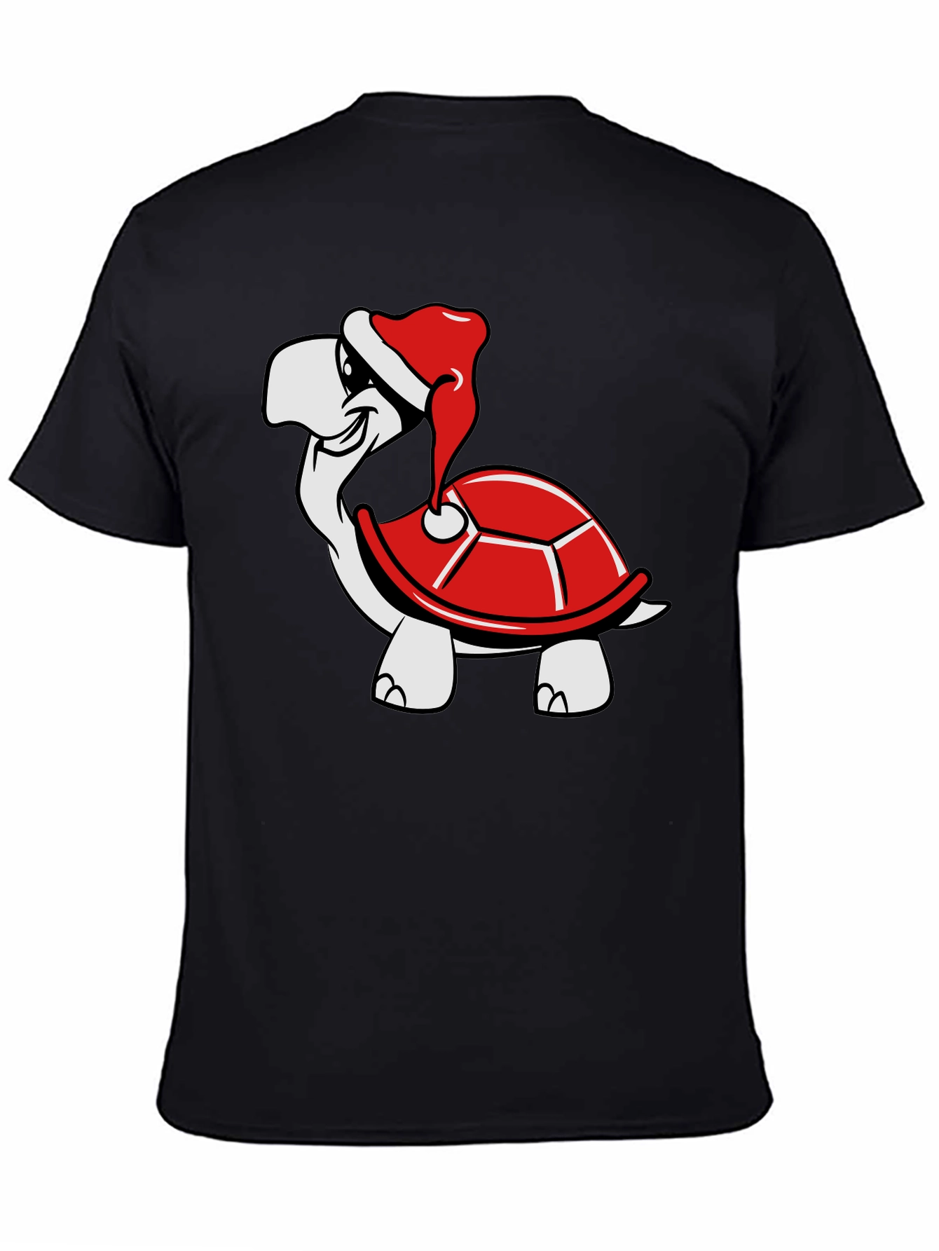 Turtle with Santa Hat Graphic Tee