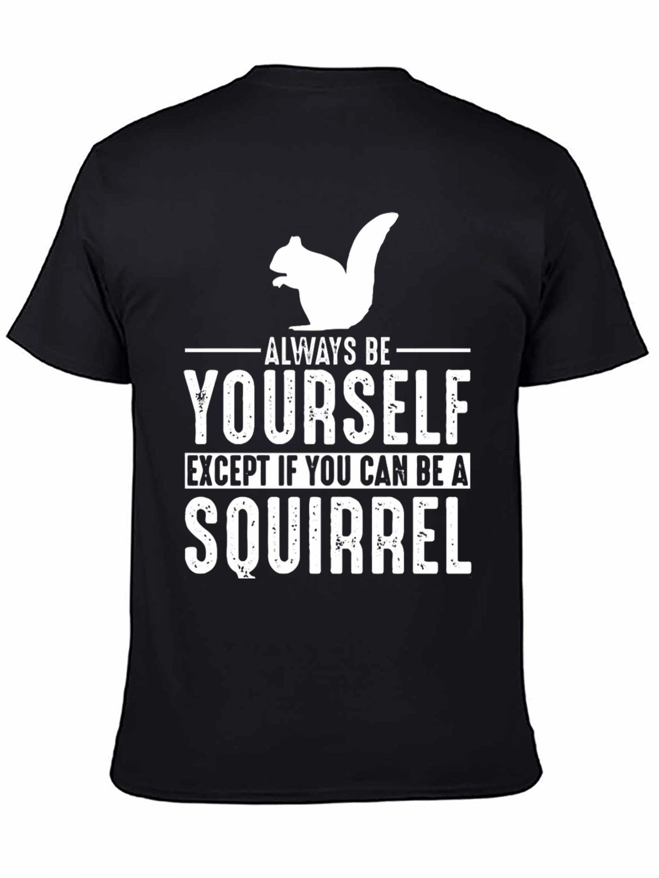 Funny Squirrel Graphic T-Shirt - Always Be Yourself