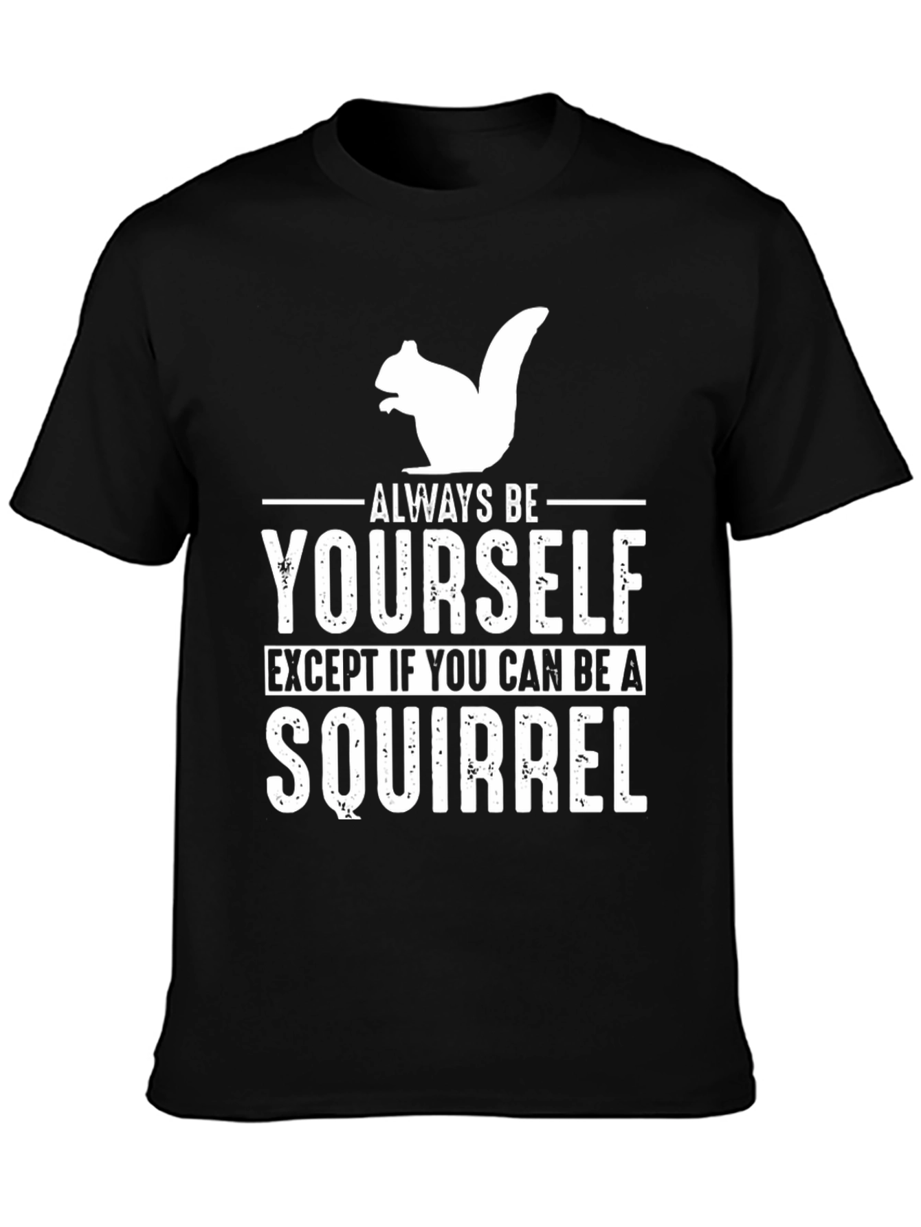 Funny Squirrel Graphic T-Shirt - Always Be Yourself