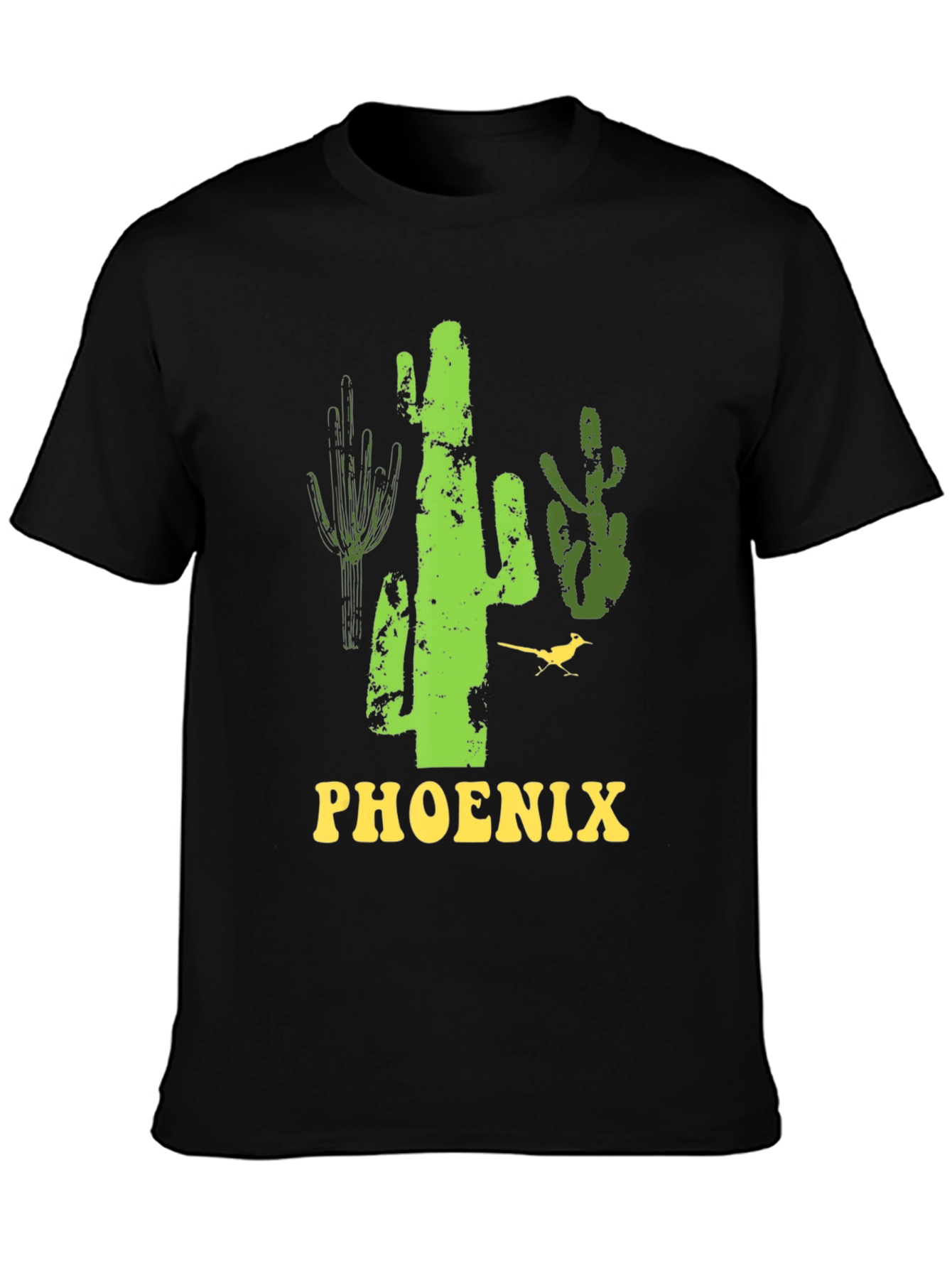 Phoenix Cactus Graphic Tee - Desert Style Shirt