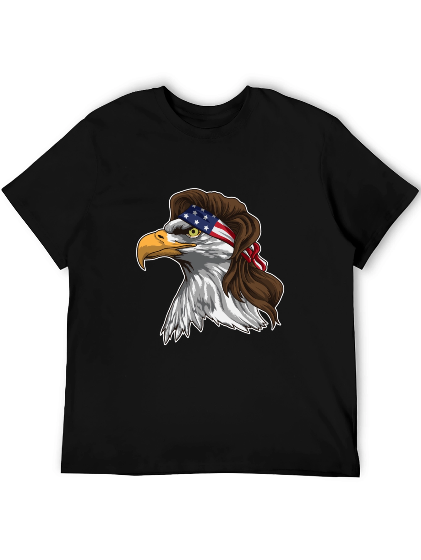 Eagle Mullet USA Flag T-Shirt