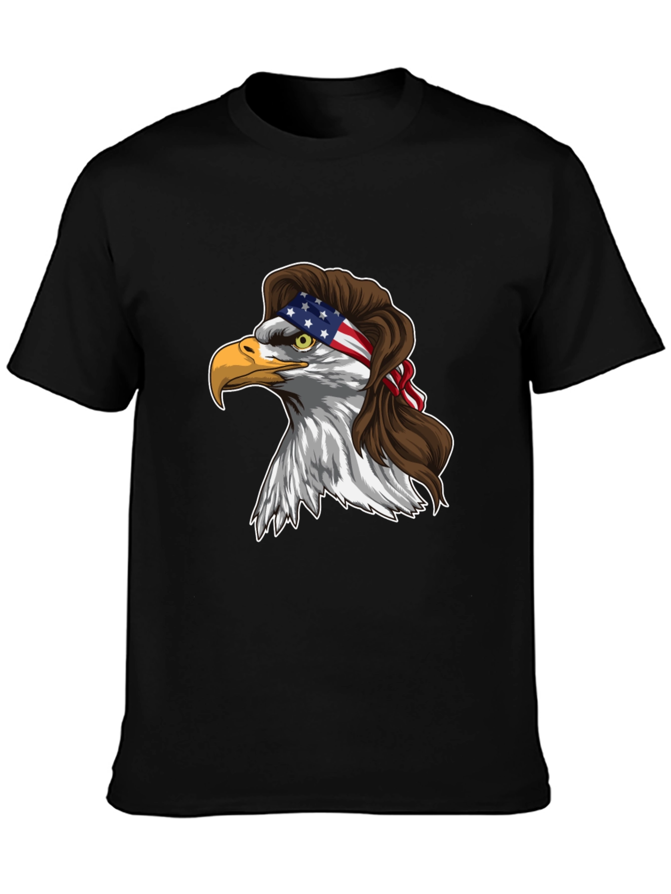 Eagle Mullet USA Flag T-Shirt