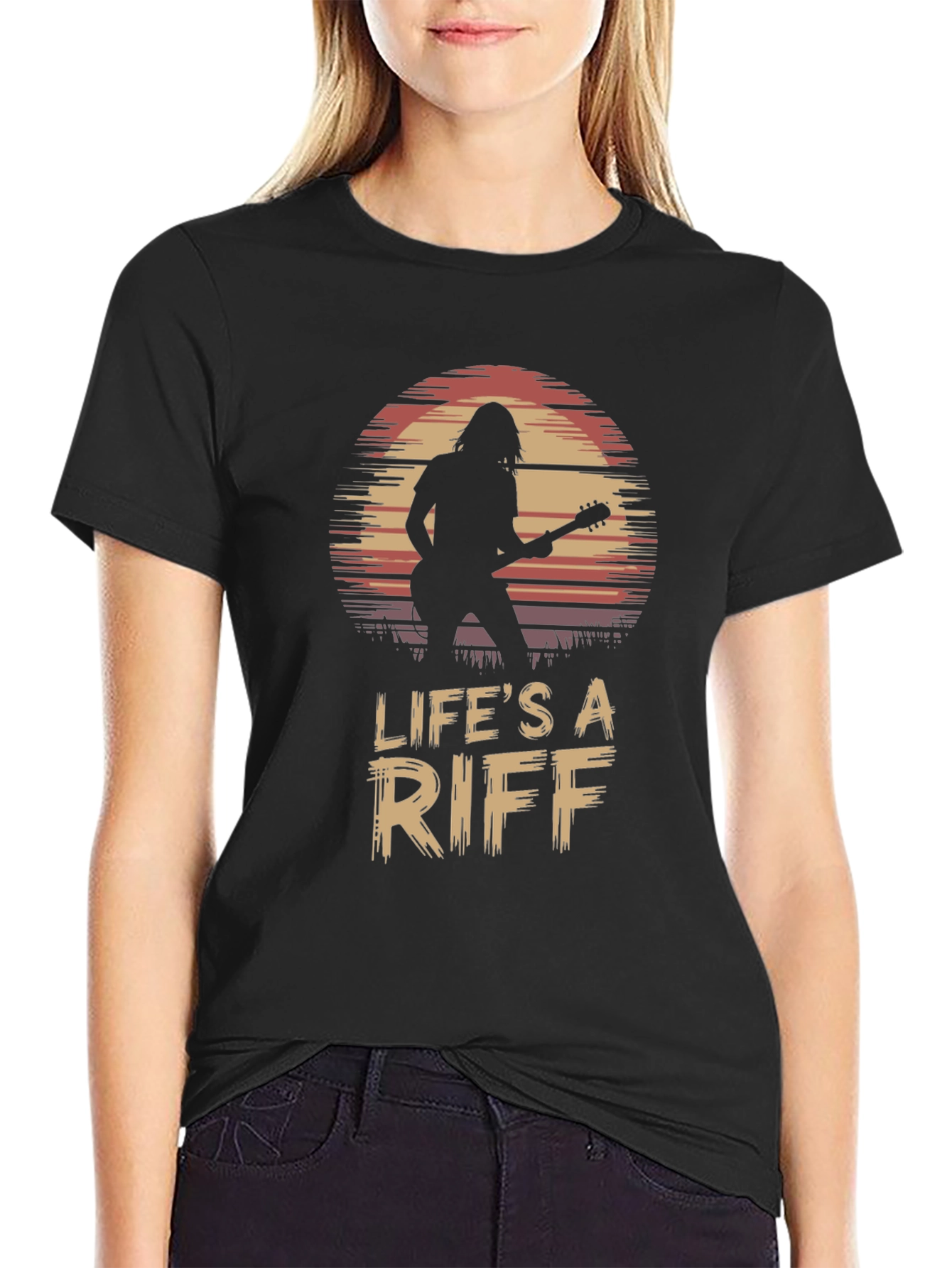 Lifes A Riff Guitar Player Tee