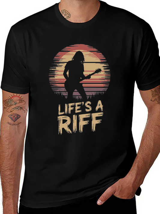 Lifes A Riff Guitar Player Tee