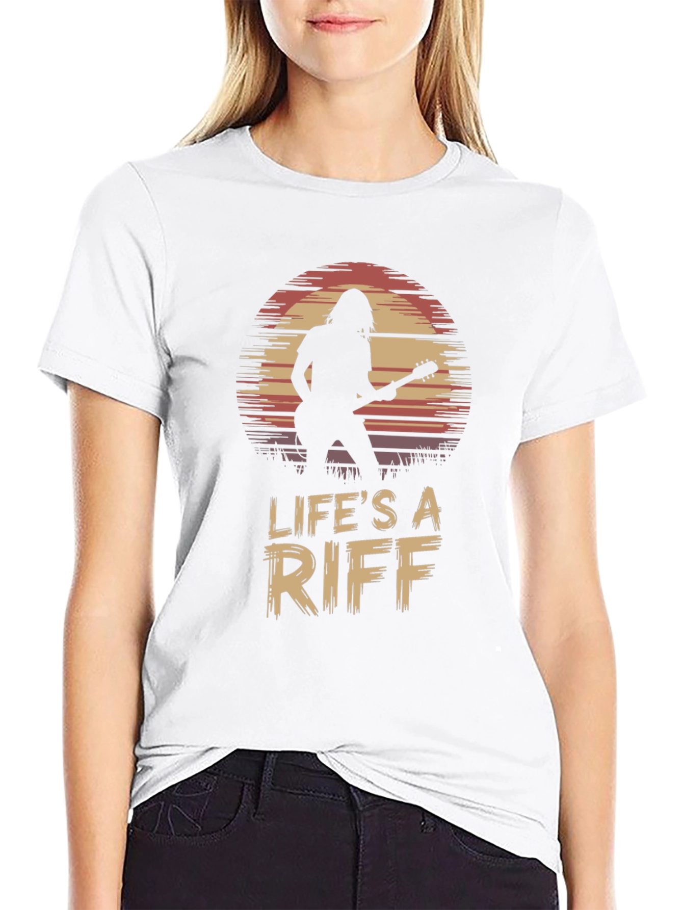 Lifes A Riff Guitar Player Tee