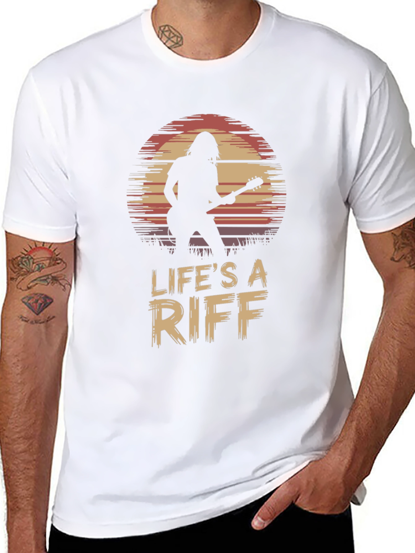 Lifes A Riff Guitar Player Tee